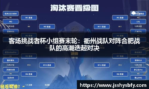 客场挑战者杯小组赛末轮：衢州战队对阵合肥战队的高潮迭起对决