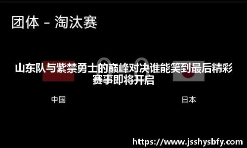 山东队与紫禁勇士的巅峰对决谁能笑到最后精彩赛事即将开启